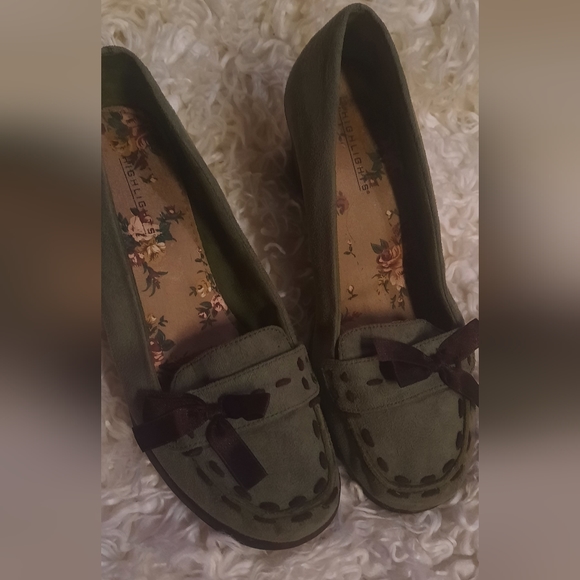 🌟3/50 Green Bow Slip on Highlights Heels - Picture 2 of 10